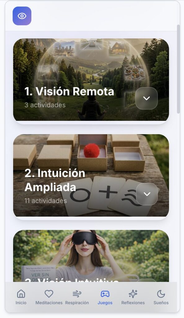 aplicación para desarrollar la intuición